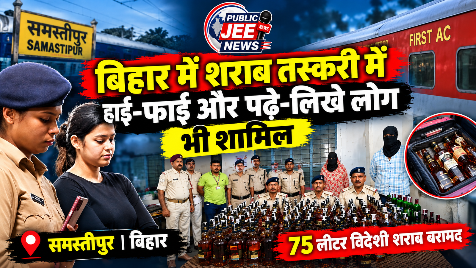 बिहार में शराब तस्करी में हाई- फाई और पढ़ें - लिखें लोग भी शामिल